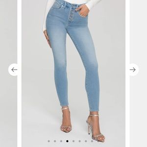 Good American Jeans- Good Legs with exposed buttons